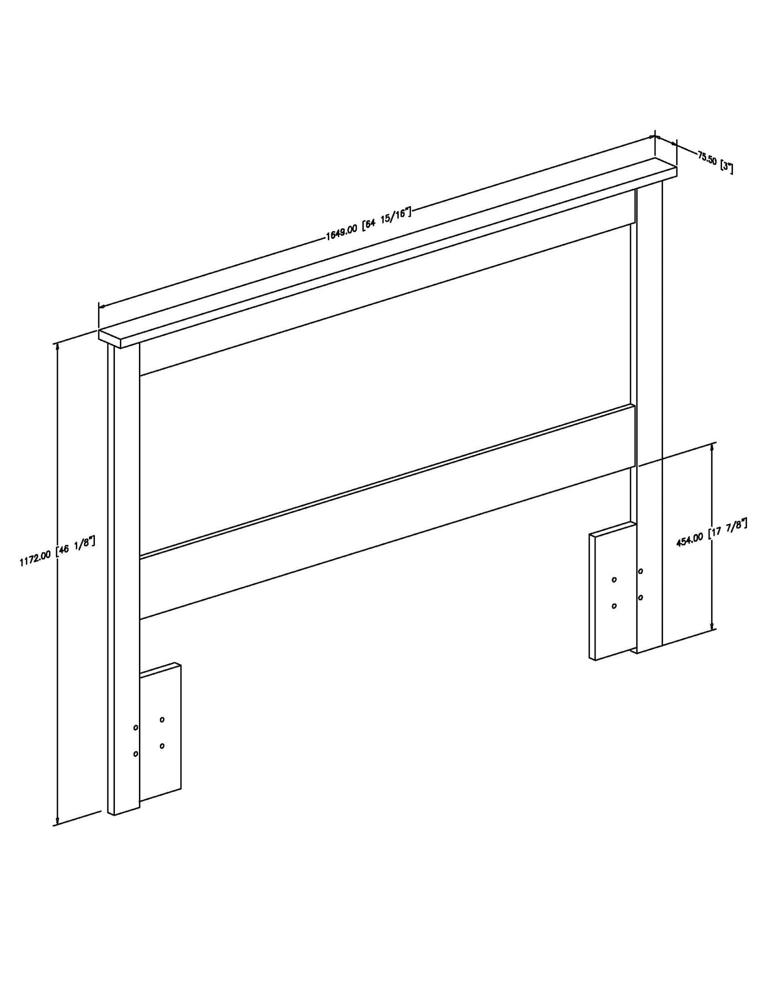 South Shore Vito Full/Queen Headboard, White