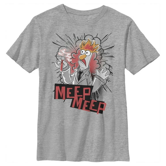 Boy's The Muppets Beaker Meep Graphic Tee Athletic Heather Large