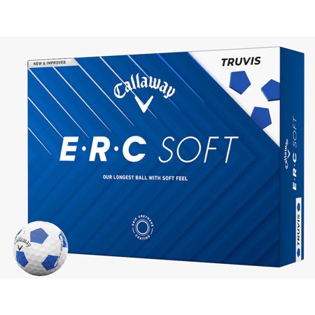 キャロウェイ E・R・C SOFT TRUVIS ホワイト/ブルー ゴルフボール 1ダース 12球入 3ピース Callaway ゴルフ 2025年モデル ゴルフボール 日本正規品