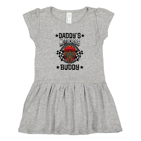 

Inktastic Daddys Motocross Buddy BMX Gift Toddler Girl Dress