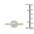 thumbnail image 4 of 1 Carat T.W. Diamond Cushion-Shape Single Halo 14kt Yellow Gold Engagement Ring, 4 of 4