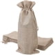 thumbnail image 1 of TEXPLUS 6 piezas reutilizables para botellas de vino tinto/champán fundas/bolsas de arpillera con cordón (bolsas de arpillera beige, 6.3 pulgadas de ancho x 14.2 pulgadas de largo), 1 of 6