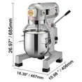 thumbnail image 4 of VEVOR Commercial Food Mixer, 14L Commercial Stand Mixer with 3 Adjustable Speeds, 550W Dough Mixer with Stainless Steel Bowl and 3 Mixing Attachments, Ideal for Restaurant, Bakery, Pastry S\hop, Cafe, 4 of 9