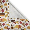 thumbnail image 5 of Ambesonne Harvest Grommet Curtain, Fall Nuts Owls Composition, 50" x 120", Orange Red Brown, 5 of 6