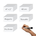 thumbnail image 1 of Etiquetas magnéticas MVISUAL 10 x 5 cm borrables en seco reutilizables, 40 piezas, 1 of 9