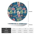 thumbnail image 2 of Balery Colorful Flowers Print Bone China Decorative Plate Ceramic Dinner Plates Art Crafts with Display Stand-8in, 2 of 6
