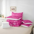 thumbnail image 4 of YST 7-Piece Girls Pink Snowflake Bedding Set, Winter Theme, King, 4 of 4