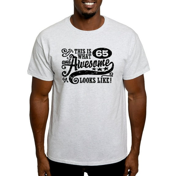 CafePress - 65Th Birthday Light T Shirt - Men's Classic Graphic T-Shirt