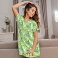 thumbnail image 3 of Zufioo Happy St. Patrick's Day Print Women's Nightgown, Round Neck Short-sleeved Pajamas, Home Wear Suitable for Home and Outing, 3 of 6