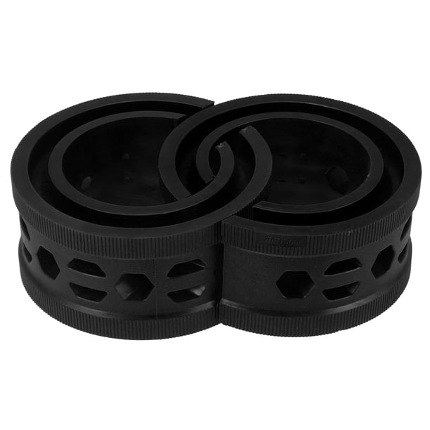 2 Piezas amortiguador de resorte Goma Unique Bargains amortiguador Universal B + tipo Negro