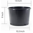thumbnail image 4 of Reusable Nursery Pots, Plastic Injection Molded, Fit for Soil Growers or Hydroponics, 5 Gallon Squat Pack of 10, 4 of 5