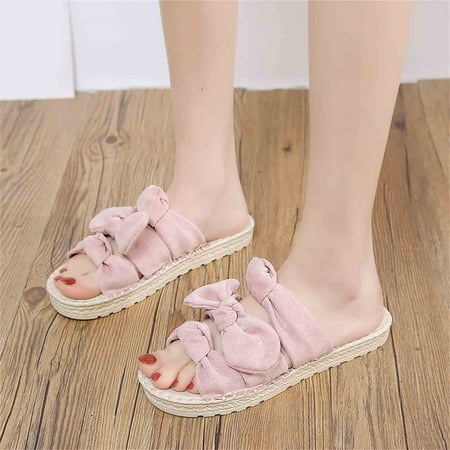 

Gubotare Platform Sandals Women s Open Toes One Band Ankle Strap Flat Sandals Pink