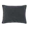 thumbnail image 1 of Paseo Road by Hiend Stonewashed Cotton Canvas Standard Sham Charcoal, 1 of 1