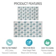 thumbnail image 2 of Sussex Home Non Skid Washable Kitchen Runner Rugs Set of 2 - Ultra-Thin Lattice Area Rugs for Laundry Room, Entryway, Bathroom - Multipurpose Set of 44 x 24 and 31.5 x 20 Inches Floor Mats, 2 of 8
