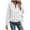 White, variant on ZQUUVOU Fall Zip Up Jacket for Women Casual Lightweight Solid Color Long Sleeve Zip Jacket with Pockets Athleisure Outerwear Gray