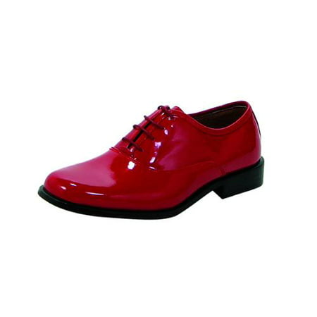 Men's Gangster Vinyl Tuxedo Adult Red Costume Shoes Small