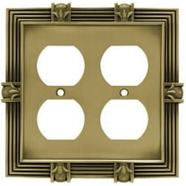 Franklin Brass Pineapple Double Duplex Wall Plate, Available in Multiple Colors