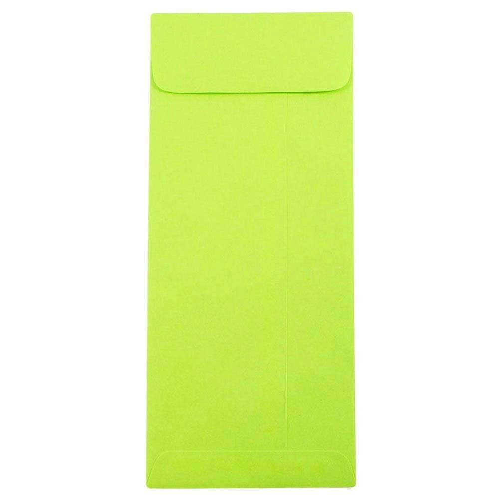 JAM 10 Policy Envelopes, 4.1x9.5, 50/Pack, Lime Green