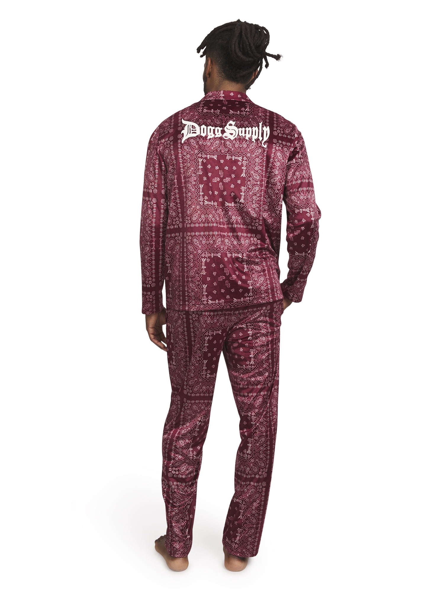 Dogg Supply by Snoop Dogg Men's 2-Piece Long Sleeve Microfleece
