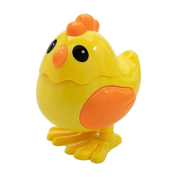 Fun Express 1 1/2" x 2 1/4" Wind-Up Walking Plastic Chicken Toys - 12 Pieces