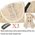 thumbnail image 4 of SEGO Clip in Hair Topper Extensions Natural Long Curly Weave Synthetic Hair Extension for Women with Loss Thinning Hair, 4 of 5