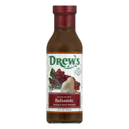 Drew's Drew's Rosemary Balsamic Dressing Low Carb, 12 OZ (Pack of