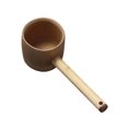 thumbnail image 1 of EeaseMX Cucharón de bambú para ceremonia del té, cucharón de agua de mango largo, cucharón de agua profesional, 1 of 7