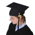 thumbnail image 2 of GraduationMall Unisex Adult Matte Graduation Cap with 2026 Tassel Black, 2 of 5