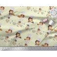 thumbnail image 3 of Soimoi Rayon Fabric Cook Girl Print Fabric by the Yard 56 Inch Wide, 3 of 3