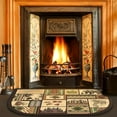 thumbnail image 2 of Cabin Fireplace Hearth Rug Fireplace Mats Cabin Southwestern Fireproof Rug Fire Resistant Mat for Wood Stove Floor for Kitchen Indoor Outdoor(27 x 48 Inch,Nostalgic), 2 of 5