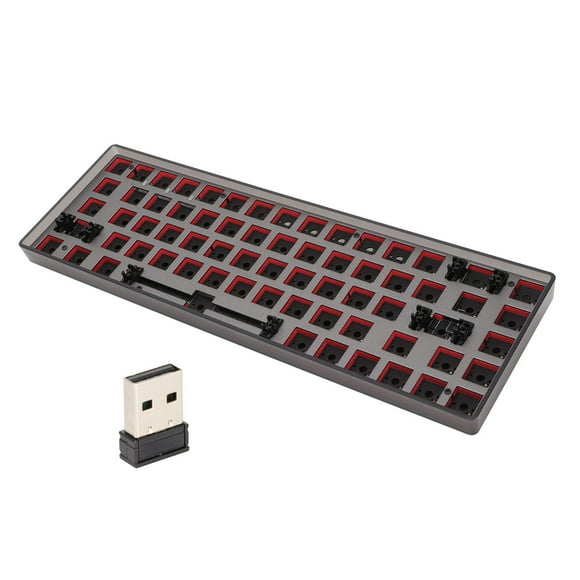DIY Mechanical Keyboard Kit 68 Keys 2.4G Wireless 65 Percent Layout Switch Hot Swap Custom Gaming Keyboard