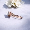 thumbnail image 3 of JEWELRYTREASURE 7 mm Heart Shape Moissanite Ring Rose Gold Plated Engagement Ring Solitaire Handmade Jewelry Valentine's Day Gift for Lover, 3 of 4