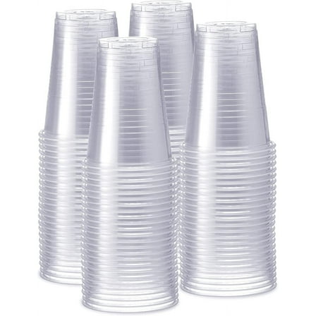 GUSTO 16 Oz Plastic Drinking Cups Disposable Clear Cups for Party, 240-Pack