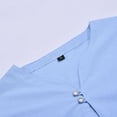 thumbnail image 7 of Mens Long Sleeve Shirt Casual Stylish Stretch Shirts Comfortable Solid Color Collared Workwear Blue Size XXXL, 7 of 7