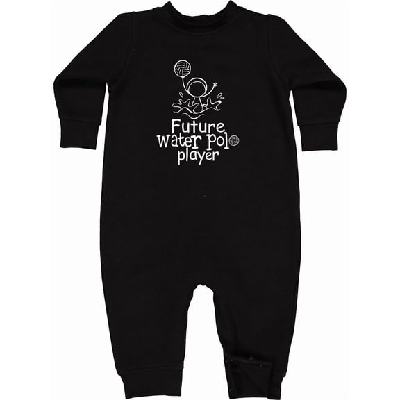 Inktastic Future Water Polo Player Baby Fleece Romper