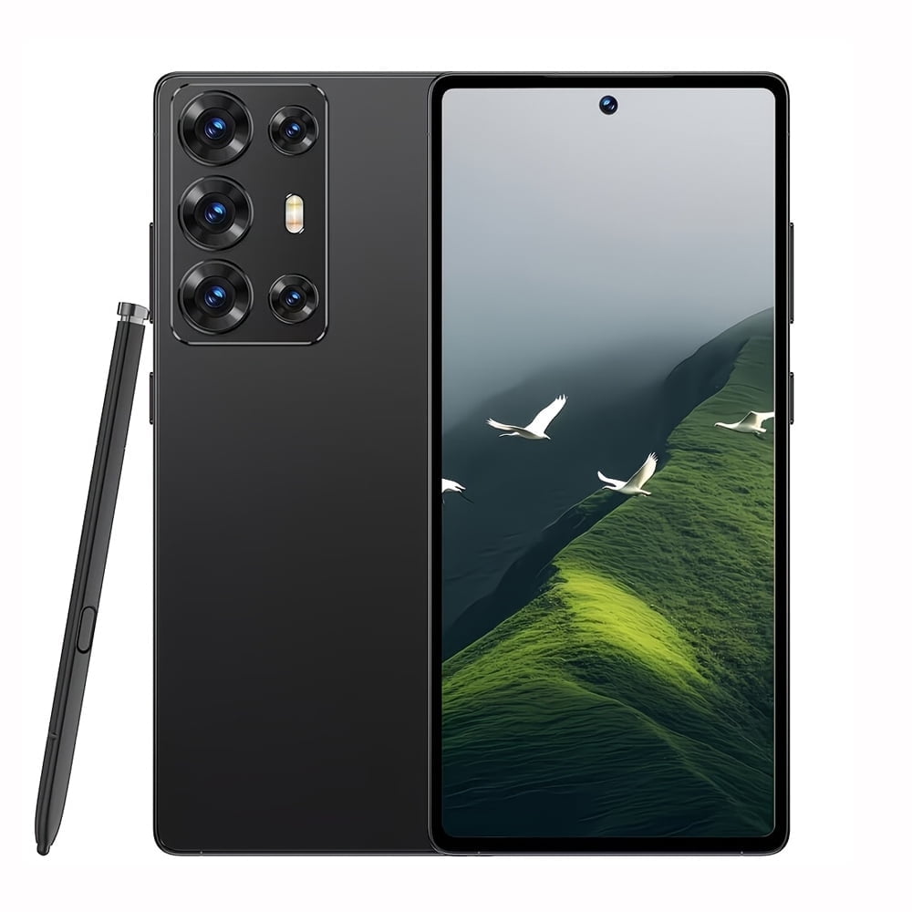 Smartphone - Full Network Version 4GB 64GB Storage - 6.8-inch Android System, supports Dual Pixel Camera Built-in stylus, sast charging, Dual SIM Dual Standby, complete accessories