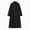Black, variant on Womens Trench Coat Collared Casual Long Sleeve Single Breasted Fall Winter Outerwear Beige 3XL