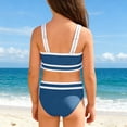 thumbnail image 6 of REDARER Color Block Two Piece Bikini Swimwear with Adjustable Straps For Girls,9-10 Years, 6 of 6