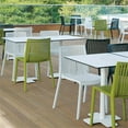 thumbnail image 2 of Omax Decor Nox Resin Patio Stackable Dining Chair in Green - (Set of 2), 2 of 6