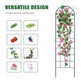 thumbnail image 2 of NAIZEA 4 Pack Garden Trellis for Climbing Plants 60" x 16" Iron Plant Trellis for Potted Plant Support Tall Wall Metal Trellis for Climbing Vegetable Flower Rose Vine Cucumber Green, 2 of 11