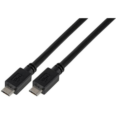 PRO SIGNAL - Micro B Male to Micro B Male USB 2.0 Cable, 2m Black