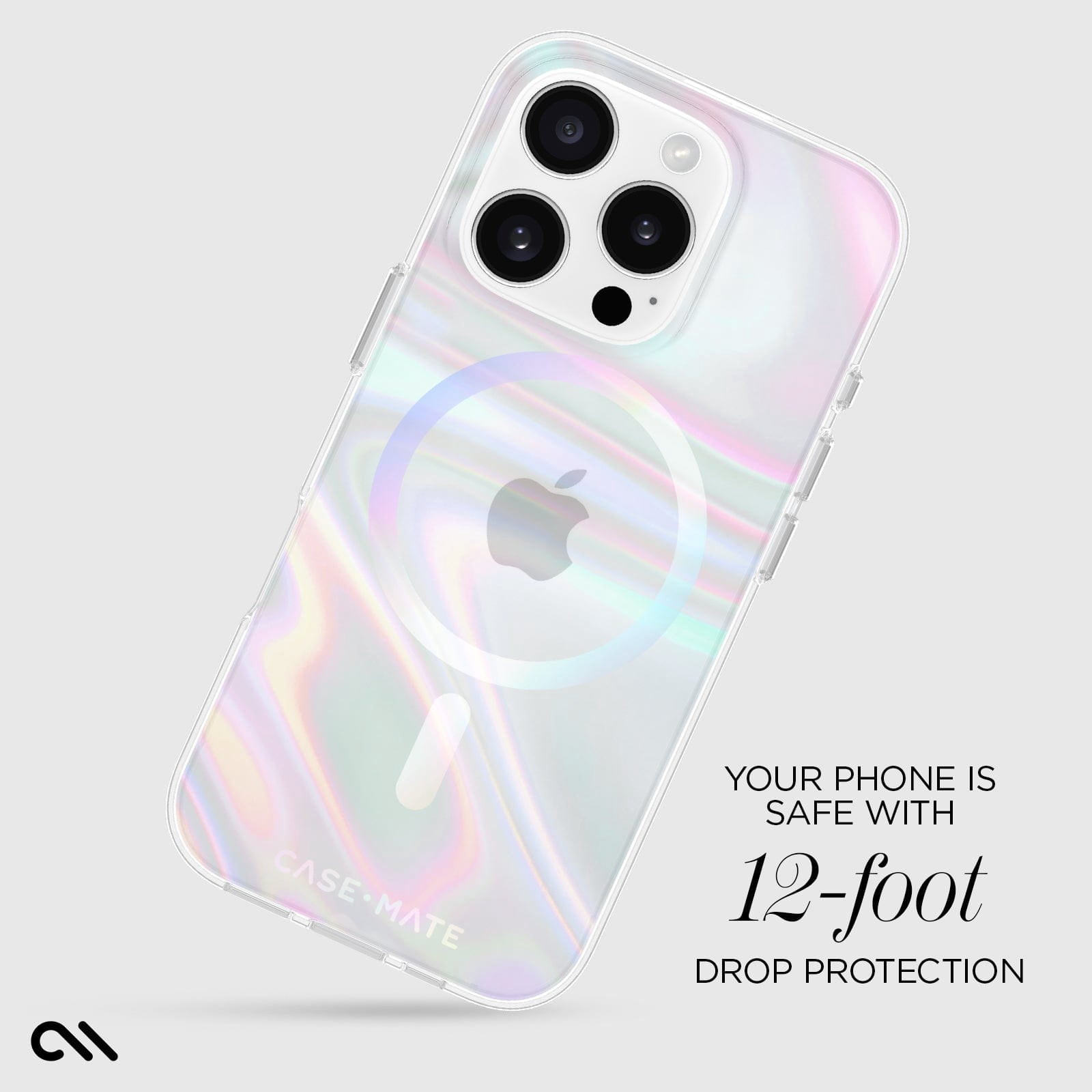 Case-Mate Apple iPhone 16 Pro Soap Bubble MagSafe Compatible Case - Iridescent