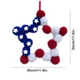 thumbnail image 2 of 4th of July Accessories Wreath, Independence Day Wreath USA Pentagram Front Decorative Wall Pendant, 2 of 2