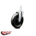 thumbnail image 2 of 6 Inch Phenolic Wheel Swivel 7/8 Inch Square Stem Caster Service Caster Brand, 2 of 2