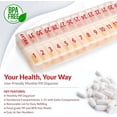 thumbnail image 2 of Large Pill Organizer Monthly 32 Compartments - 30 Day Pill Organizer 1 Time A Day, Large Compartment Box for Medications, BPA-Free Plastic, Removable Lid for Easy Loading Medicine, Clear, Case of 50, 2 of 8
