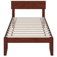 thumbnail image 3 of AFI Boston Solid Wood Contemporary Twin Platform Bed in Walnut, 3 of 7
