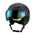 thumbnail image 2 of Casco de esquí para nieve, casco de Snowboard, equipo de protección cálido y cómodo Negro 55 a 58cm, 2 of 8