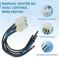 thumbnail image 3 of Manual Heater Air Conditioning Control Wire Loom for 2012-2016 Subaru Impreza, 3 of 6