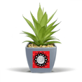 thumbnail image 1 of Sunflower Outline Mexico Totems Celebrate Fake Pineapple Flower Pot Vase Mini Decor, 1 of 3