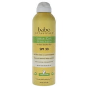 Babo Botanicals Sheer Zinc Sunscreen Spray SPF 30 , 6 oz Spray